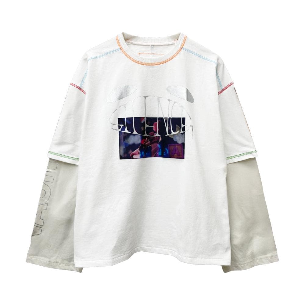 ミュージシャン Vaundy Logo Layered T-shirt \"SILENCE\" L