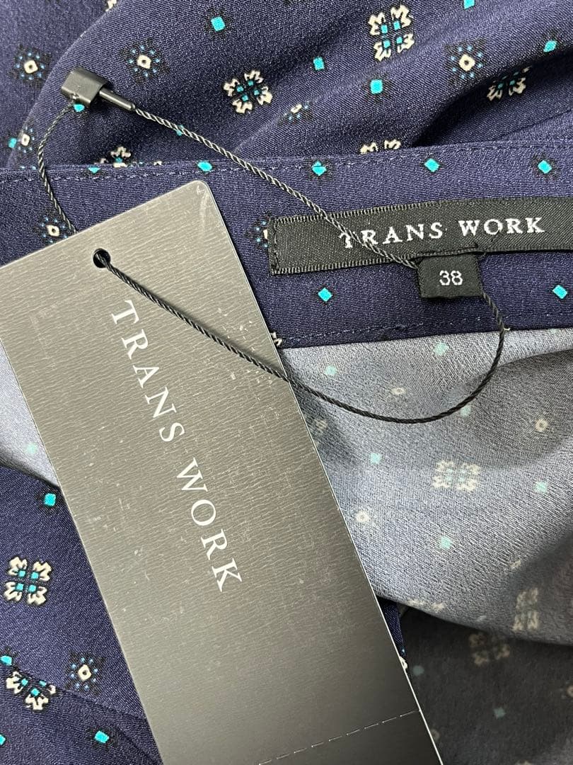 新品☆TRANS WORK トランスワーク/プリントワンピース