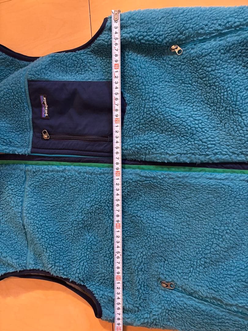 【希少！デカい！】patagonia フリースベスト XL 青