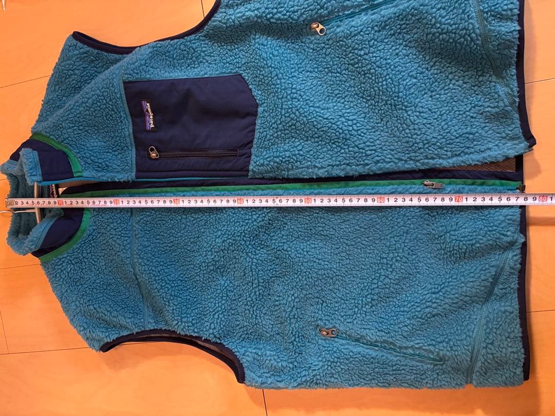 【希少！デカい！】patagonia フリースベスト XL 青