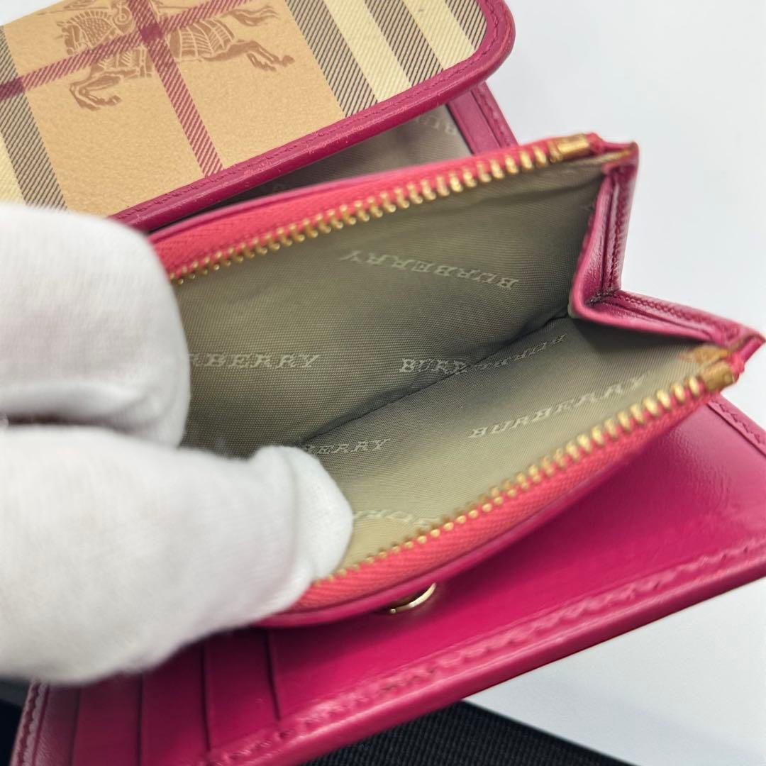 Burberry バーバリー チェック柄 三つ折り財布