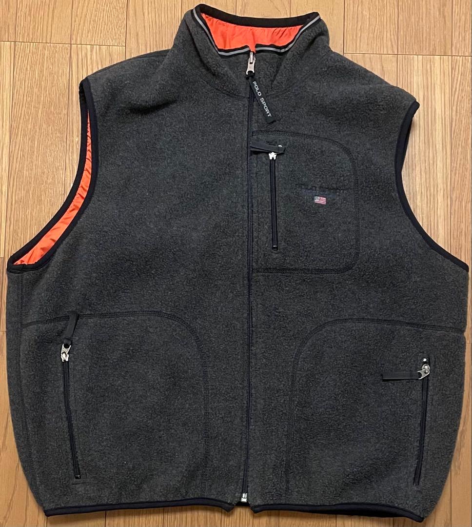 POLO SPORT ポロスポーツ　リバーシブルフリースベスト　USA製