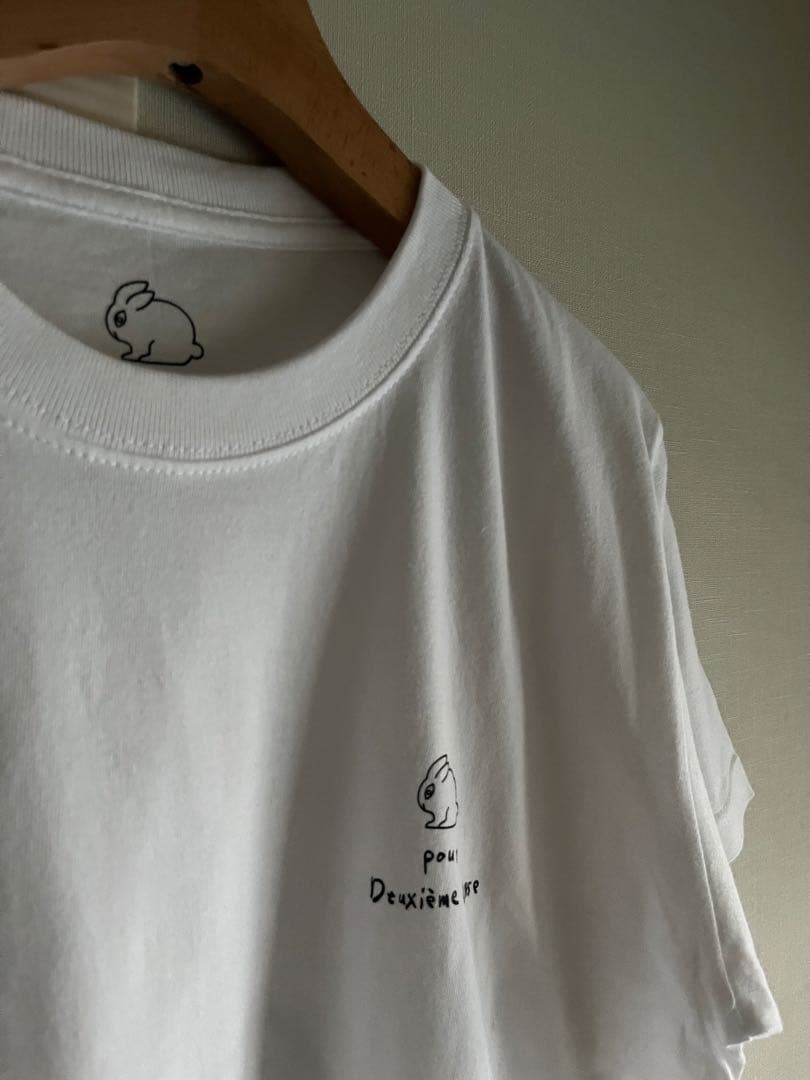 ドゥーズィエムクラス プティウサギTシャツ 白 未使用品 定価13,200円