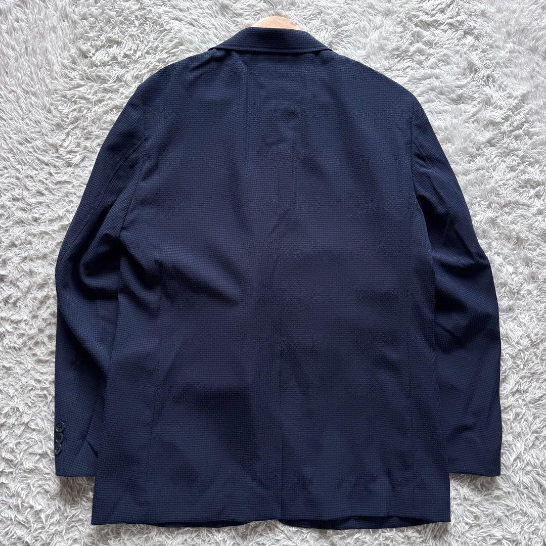 新品タグ付き　BEST OF BEST　麻混　テーラードジャケット　ネイビー　L