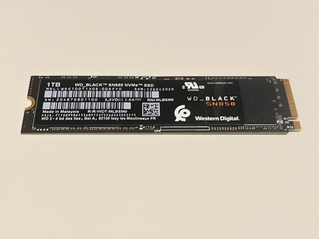 Western Digital SN850 1TB◆健康状態100%