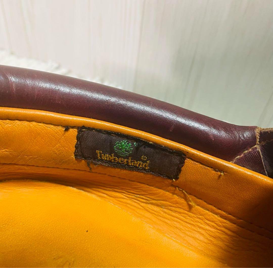 Timberland 3 eyeモカシン バーガンディ26.5cmUK7.5