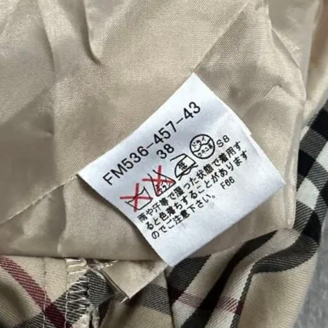 Burberryノバチェック柄 ノースリーブワンピース ベージュ 38サイズ