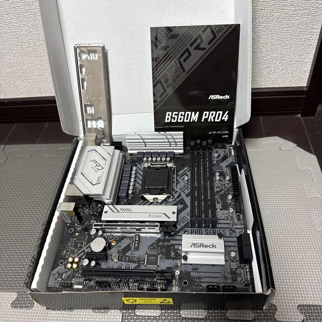 Intel Core i5 11400F + B560M Pro4 動作OK