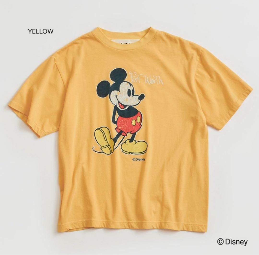 【みさ】THE SHINZONE ミッキーTシャツ 2023SS イエロー