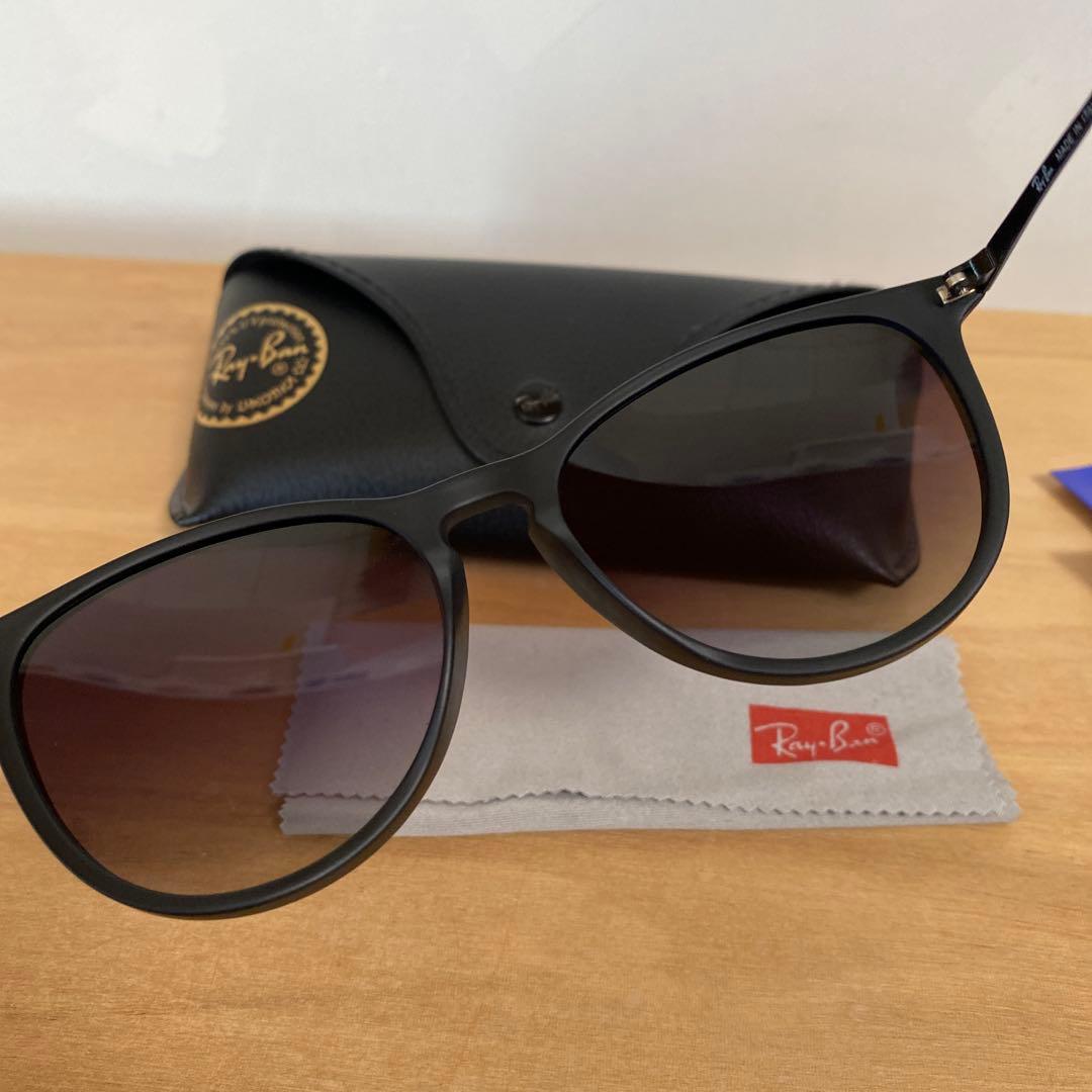 偏光レンズ　RAY-BAN レイバン　ERIKA エリカ マットブラック