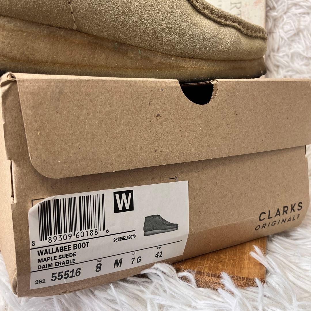 Clarks クラークス ワラビー ベージュ メープルスエード 55516 箱有