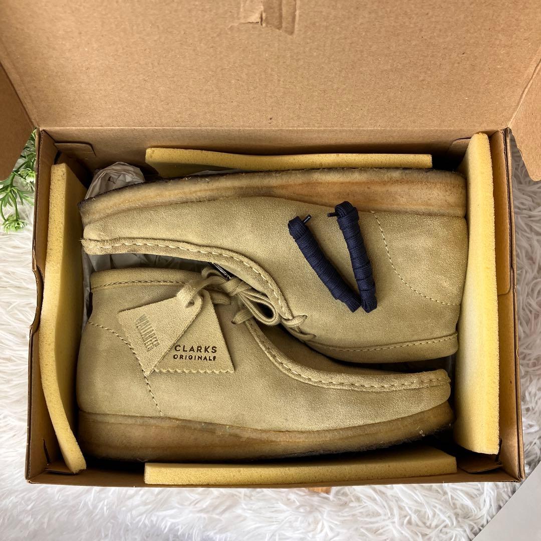 Clarks クラークス ワラビー ベージュ メープルスエード 55516 箱有
