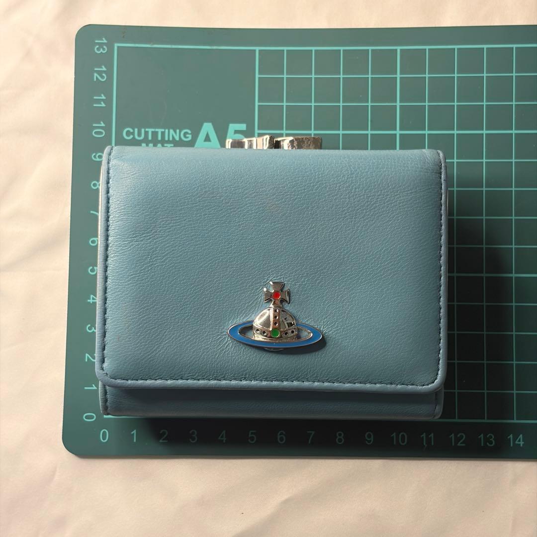 【希少】Vivienne Westwood 財布 がま口 水色