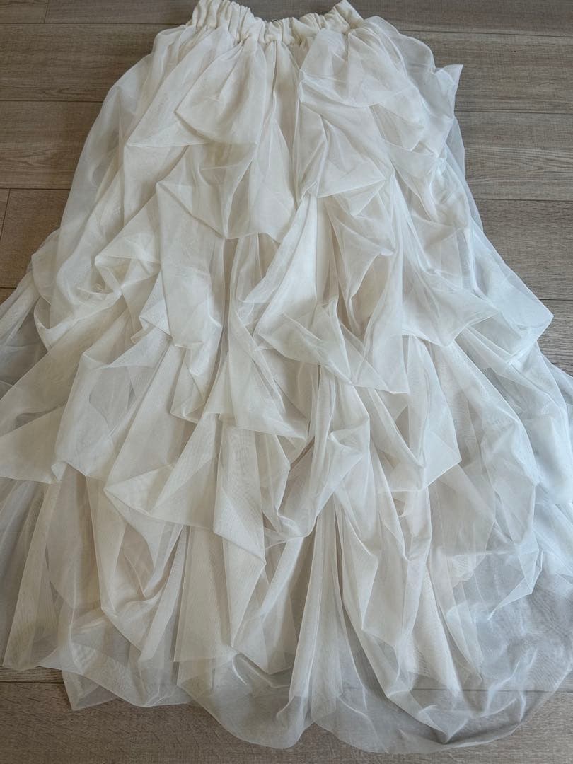 THE TOE Iris Tulle Skirtアイリスチュールスカート 白 S