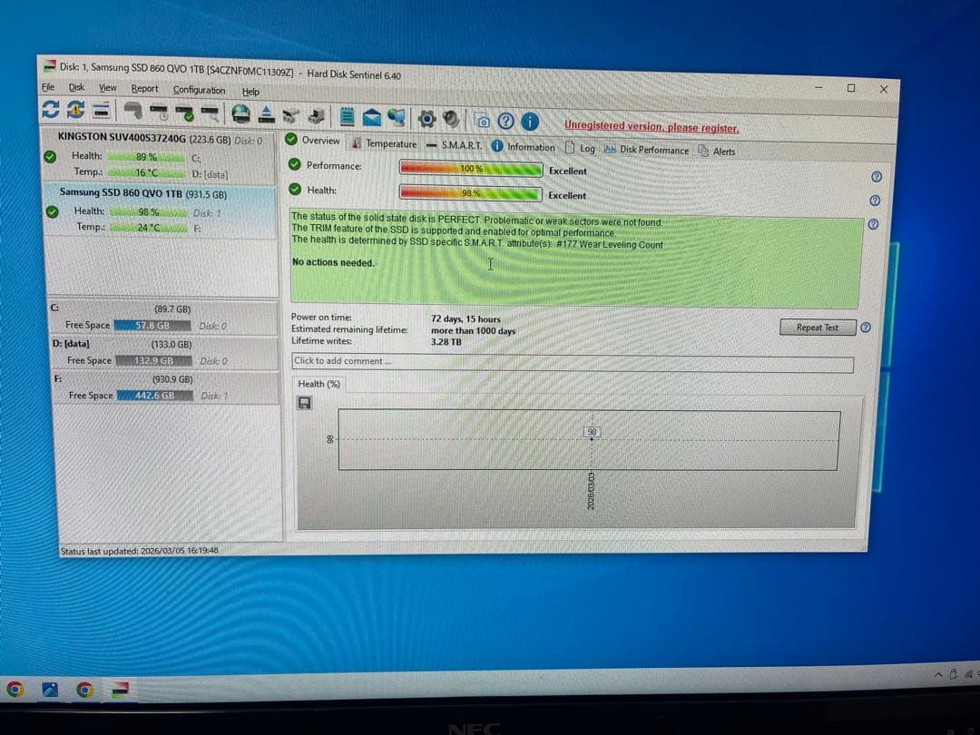 内蔵型SSD Samsung 860 QVO 1TB