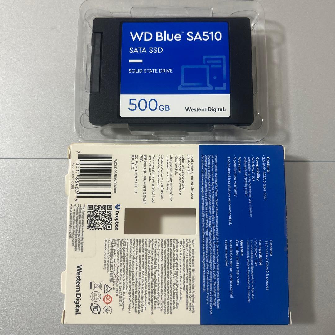 WD Blue SA510 500GB SATA SSD 2.5インチ