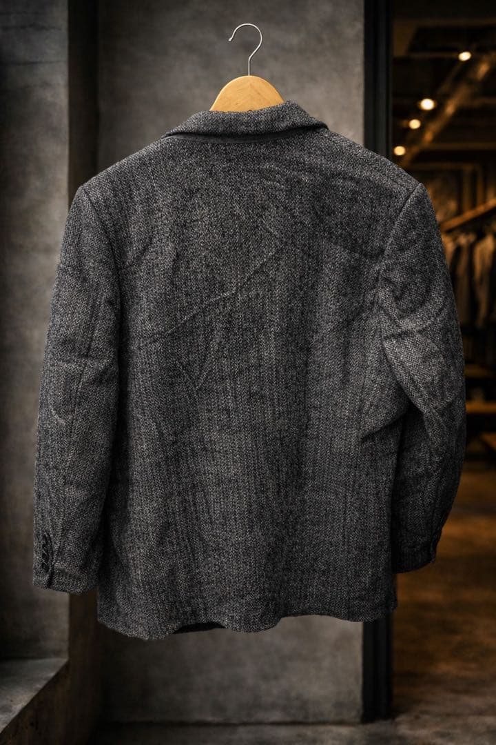 60s Harris Tweed テーラードジャケット グレー