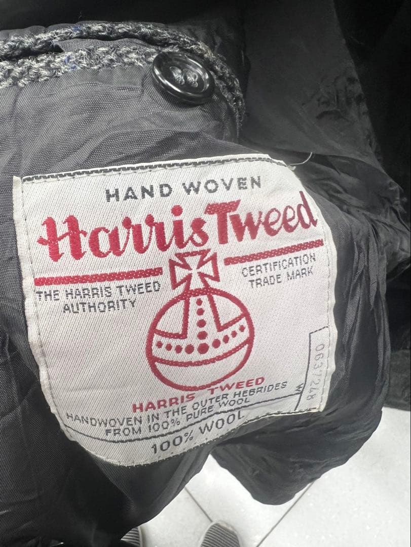 60s Harris Tweed テーラードジャケット グレー