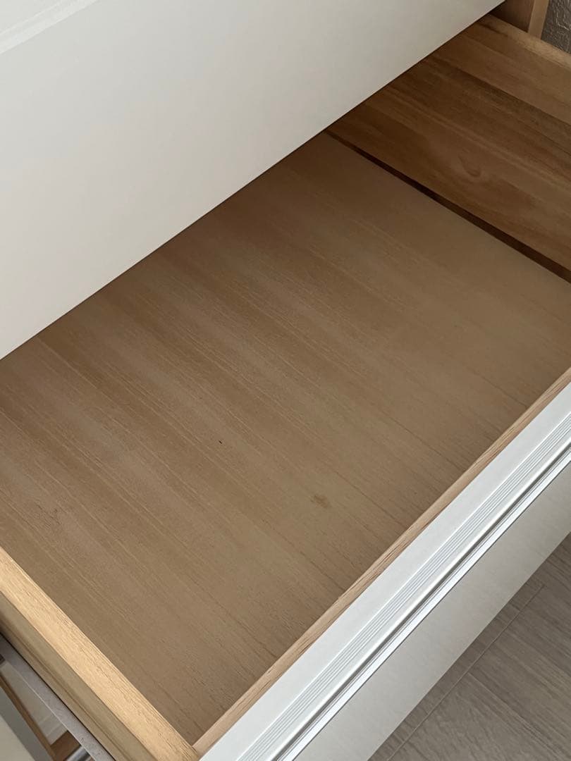 ミラー付き ワードローブ 収納タンス H190cm