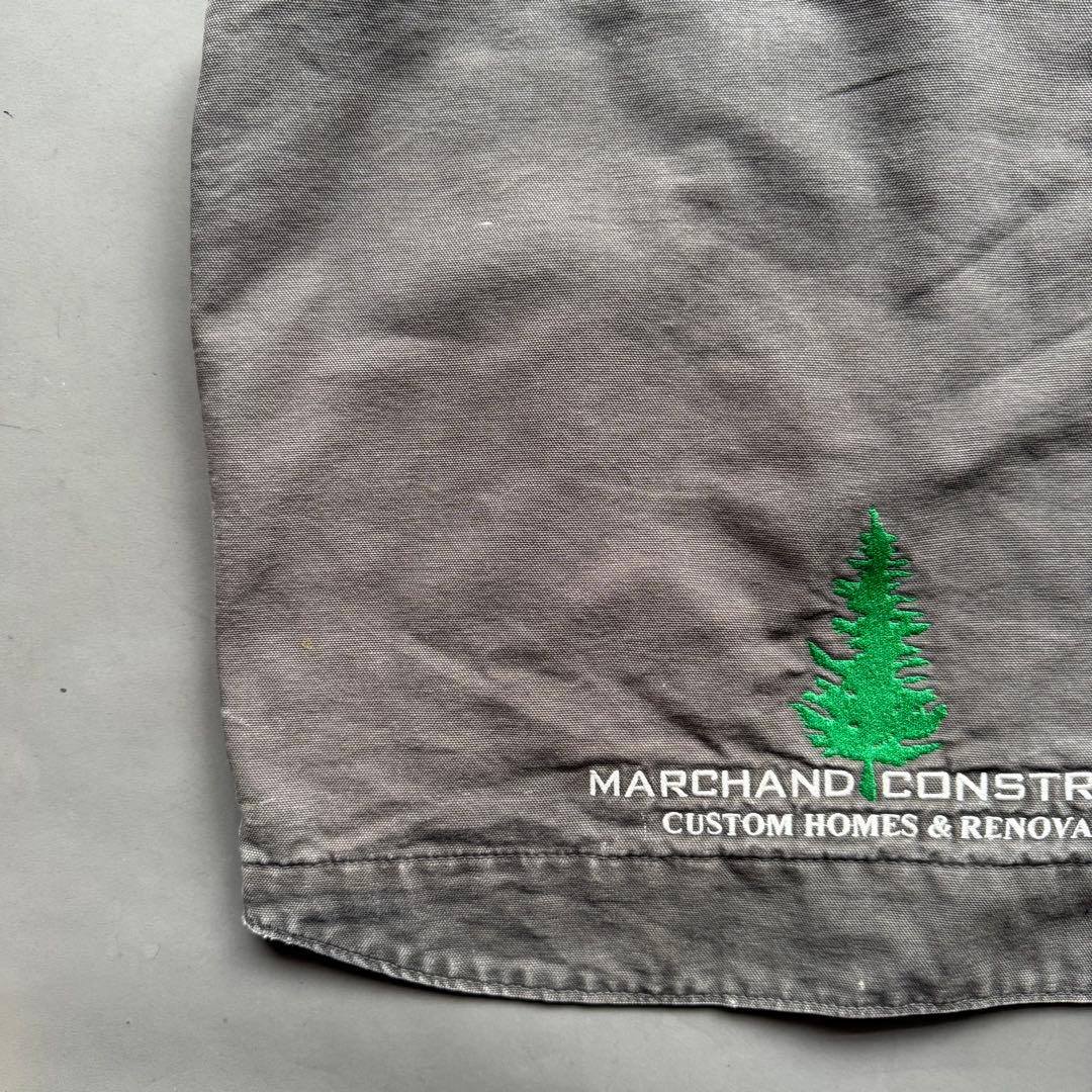 Carhartt カーハート ダックベスト ワークベスト 企業物 グレー 古着
