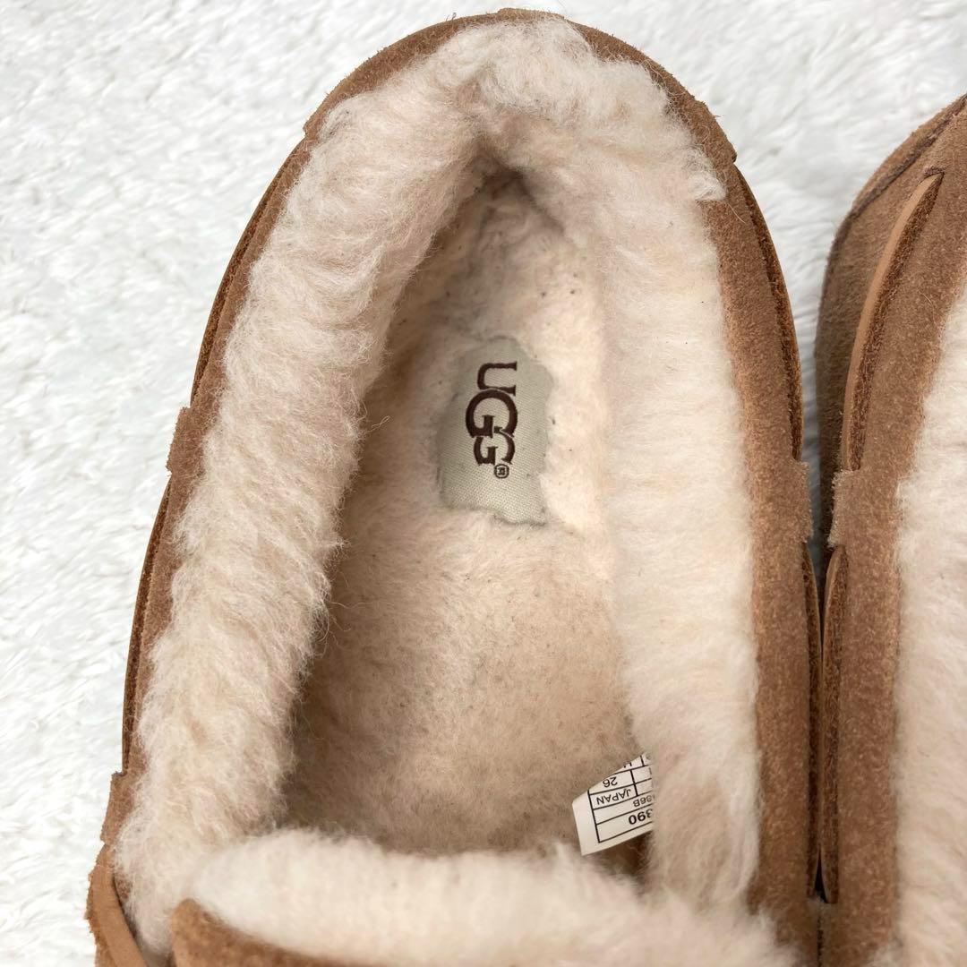 【美品】UGG アグ OLSEN オルセン チェストナット モカシン 26.0