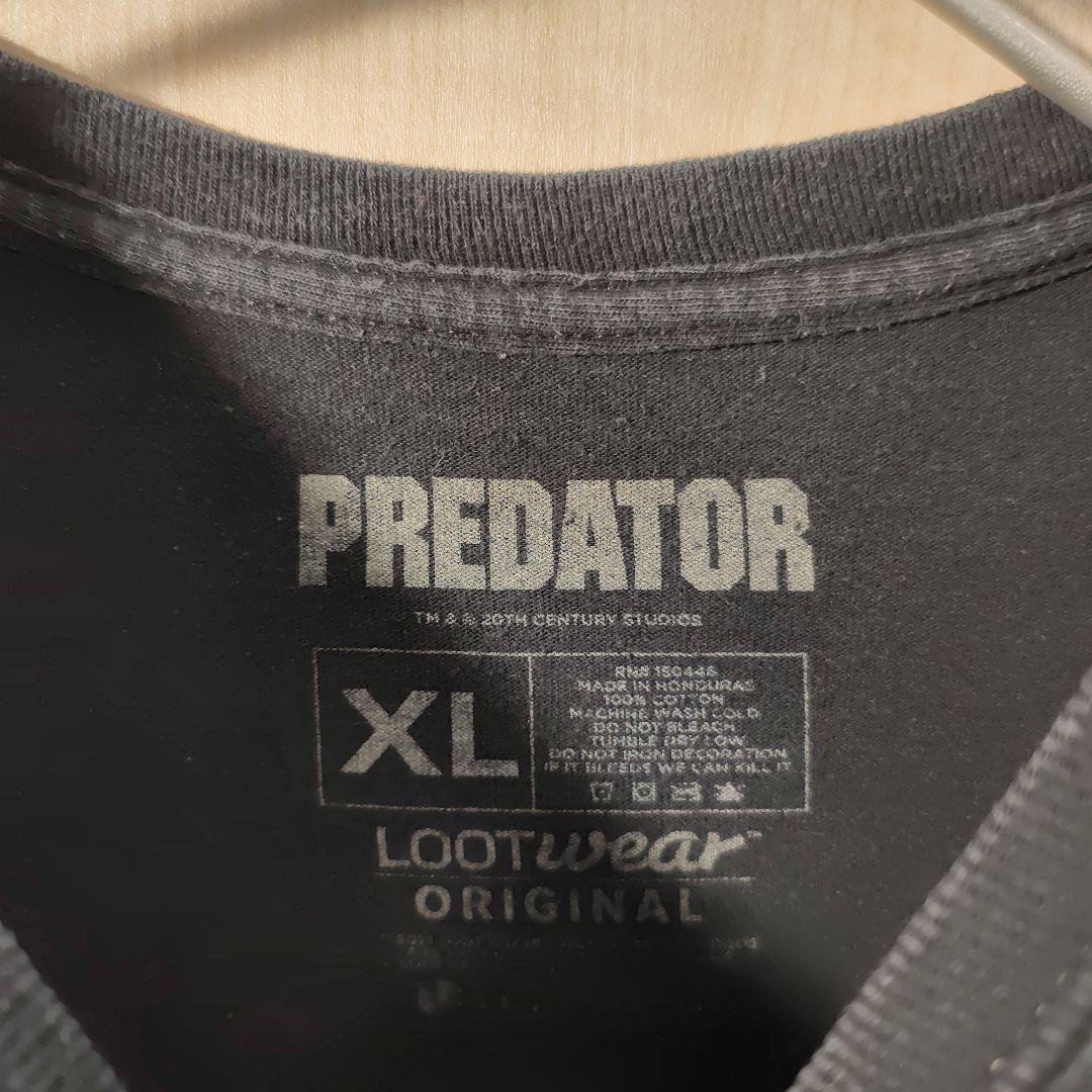 公式　SF 映画　シリーズ　プレデター　 PREDATOR　ブラック　XLサイズ