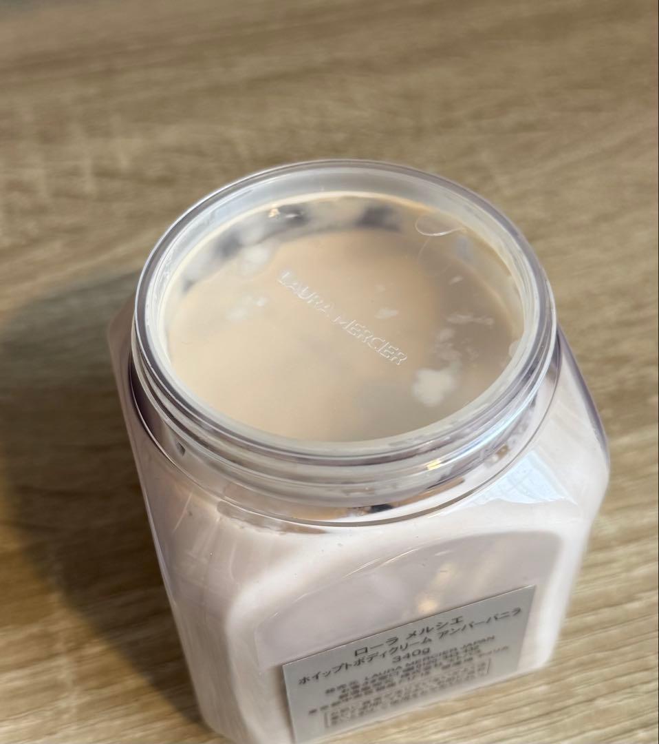 LAURA MERCIER アンバーバニラ ホイップトボディクリーム 340g