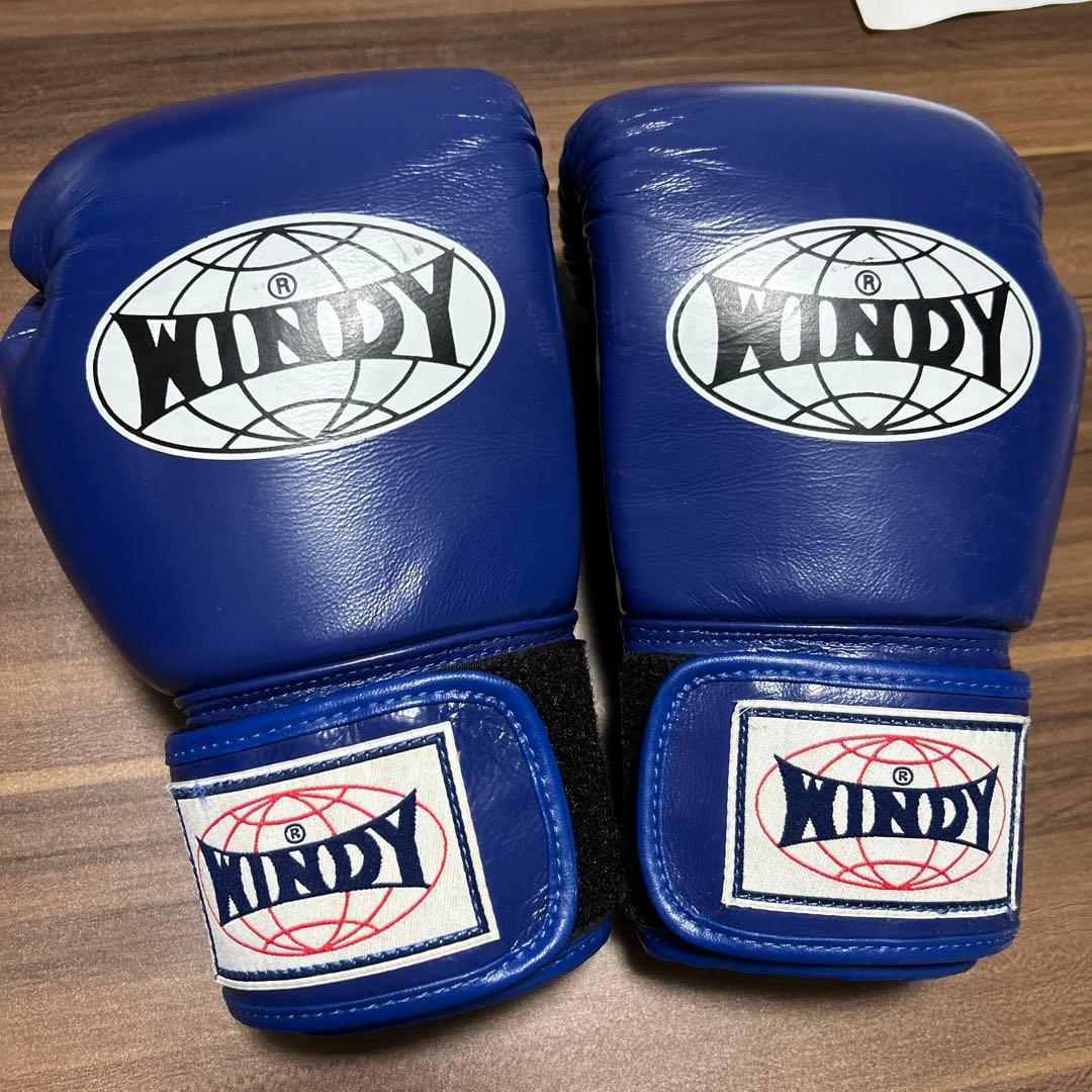 WINDY ボクシンググローブ 12 oz 青