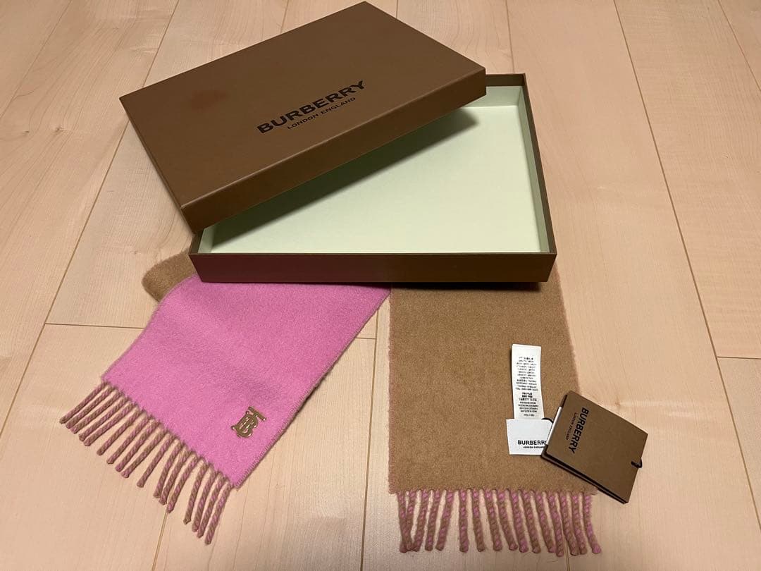 BURBERRY　バーバリー　マフラー　カシミア100％　タグ付き未使用品