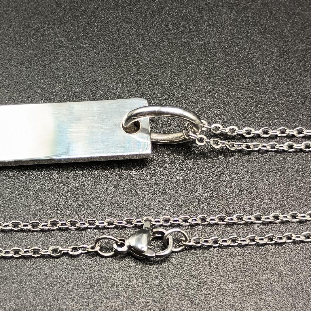 GUCCI バープレート ネックレス 50cm SILVER925