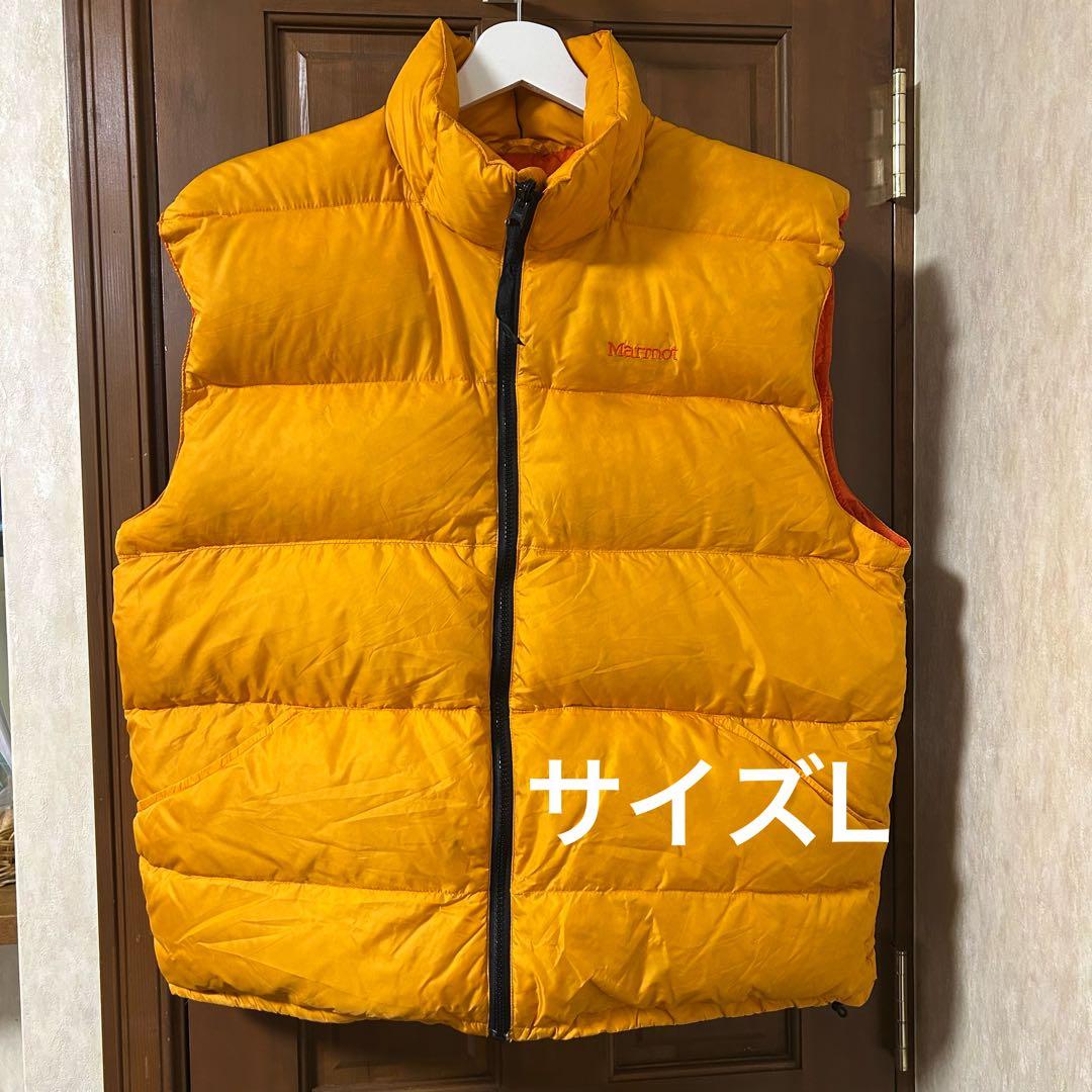 超レア！キムタクMarmot 90s ダウンベスト　マンゴーオレンジ！
