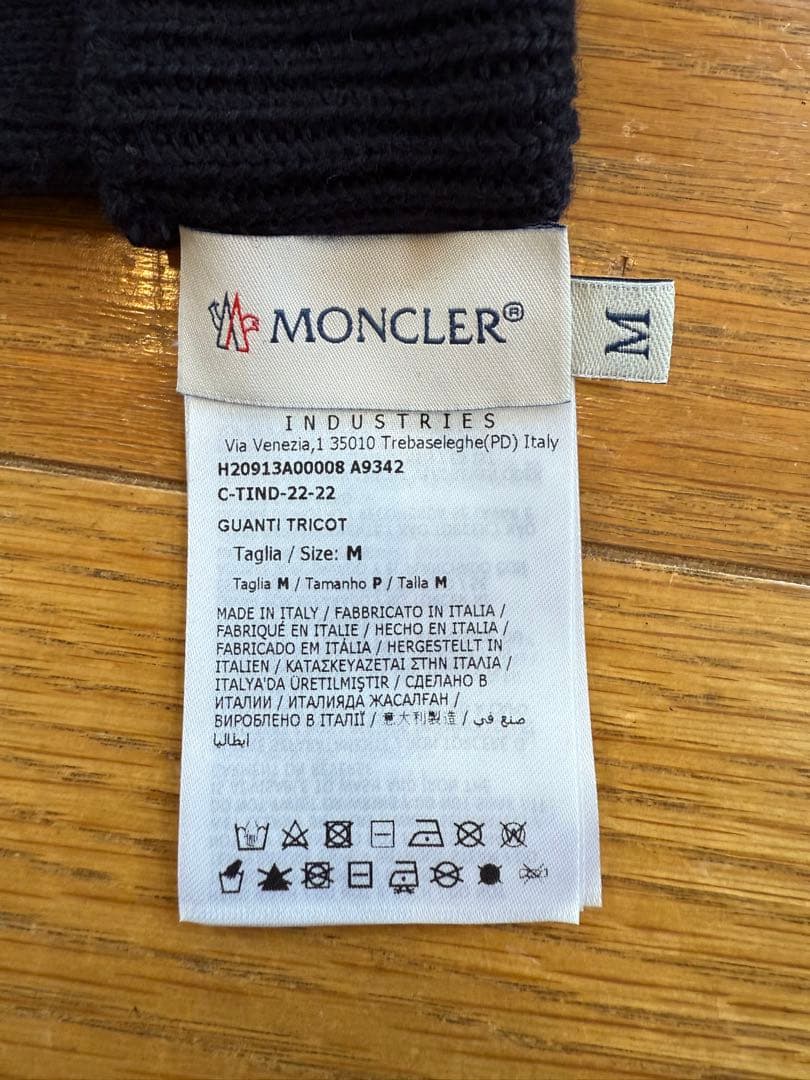MONCLER モンクレール グローブ 手袋　M