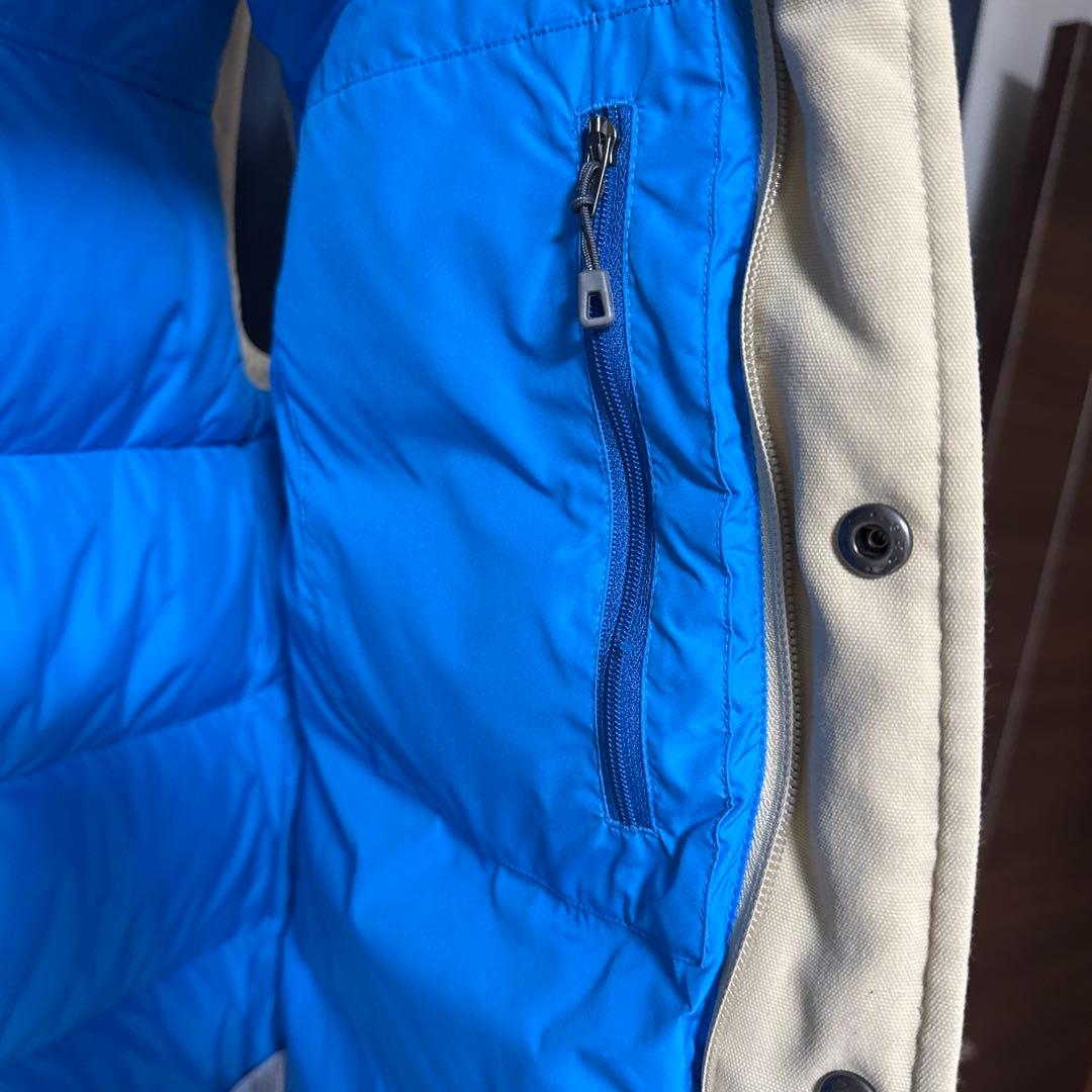 patagonia ダウンベスト L ネイビー/ベージュ
