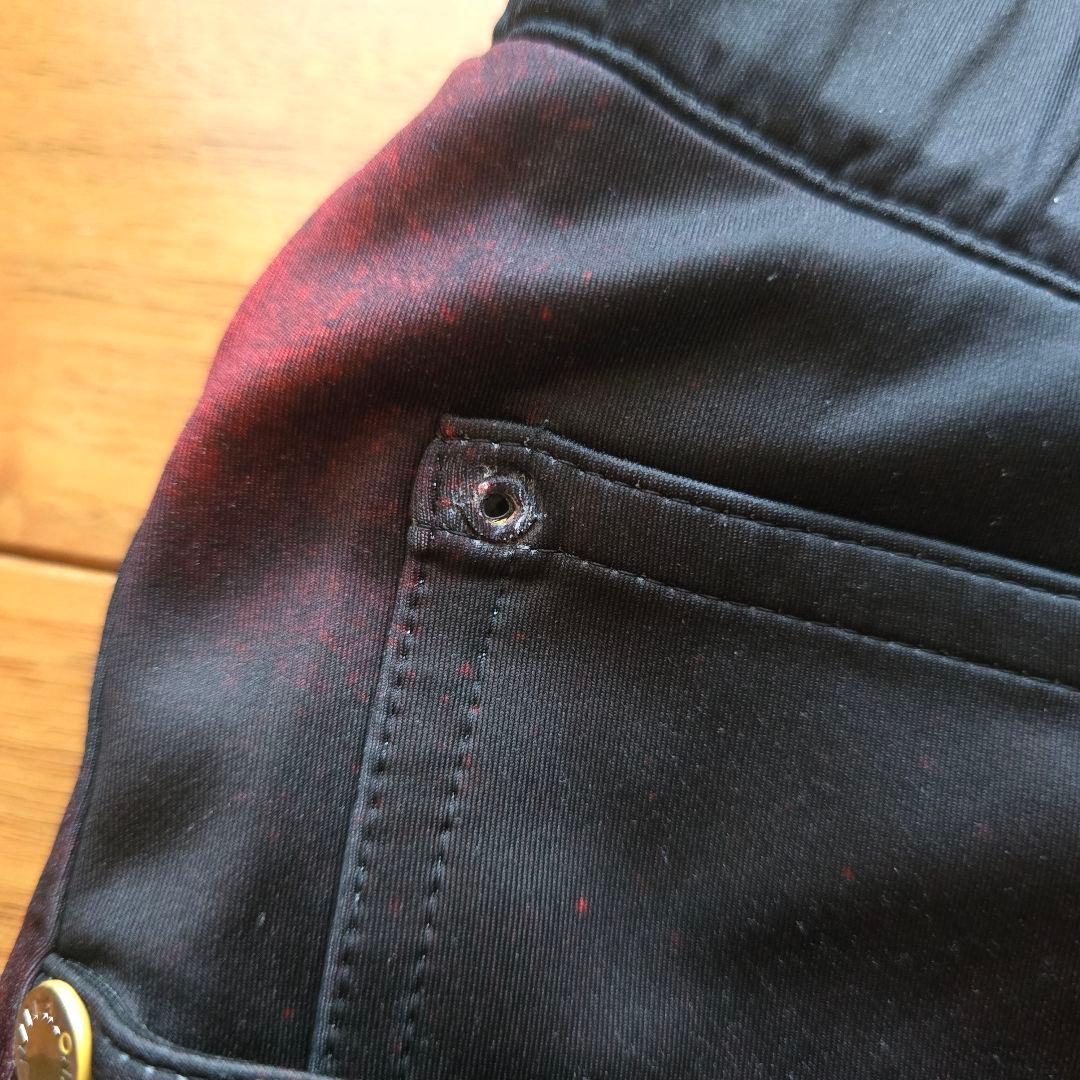 MARK&LONA マークアンドロナ パンツ 黒レッド グラデーション 48