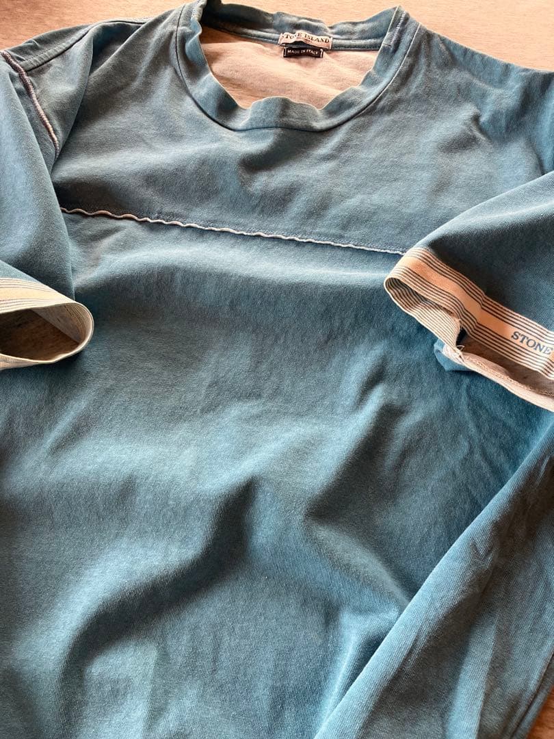 STONE ストーンアイランドTシャツ 2000年頃　サックス　M