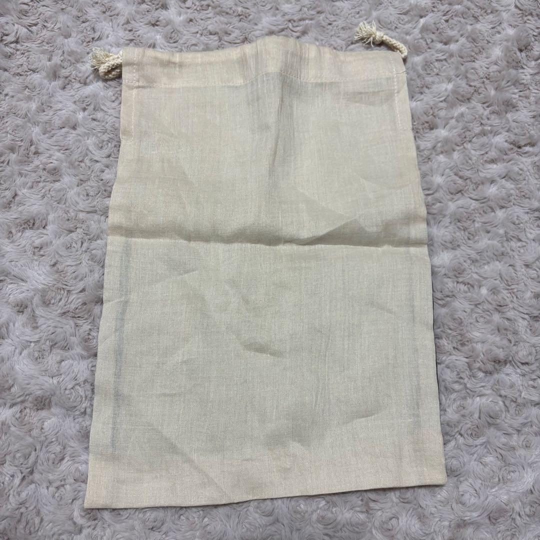 【タグ付き未使用】 Psling スリング リネン 麻 巾着袋付き 無地 日本製