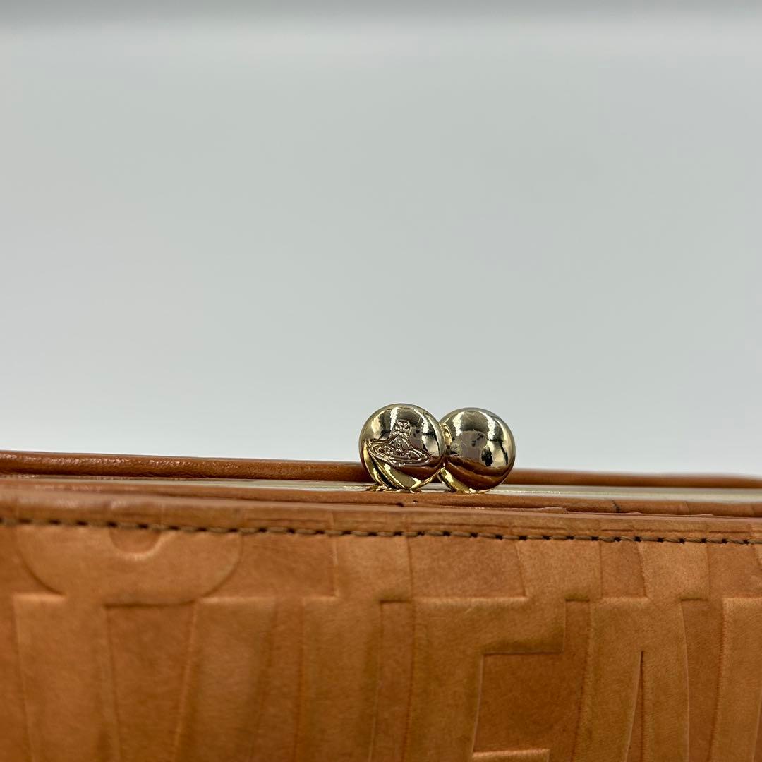 vivienne westwood 二つ折り財布 がま口 エンボス オーブ