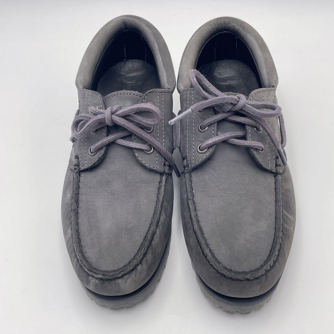 【極美品】Timberland 3eye（25.5）デッキシューズ　グレー