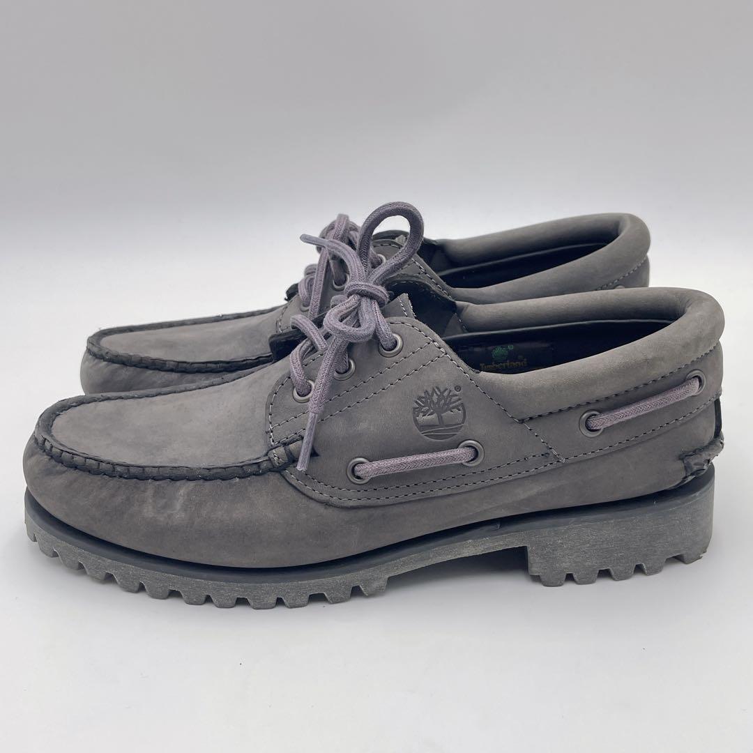 【極美品】Timberland 3eye（25.5）デッキシューズ　グレー