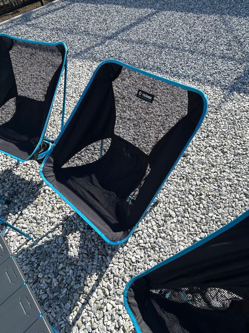 ：)Helinox&MoonLence アウトドアチェアテーブルセット6点 美品