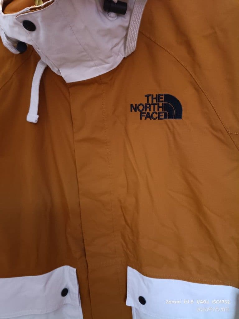 T*様 THE NORTH FACE マウンテンパーカー 茶/白 サイズUS：Ｌ