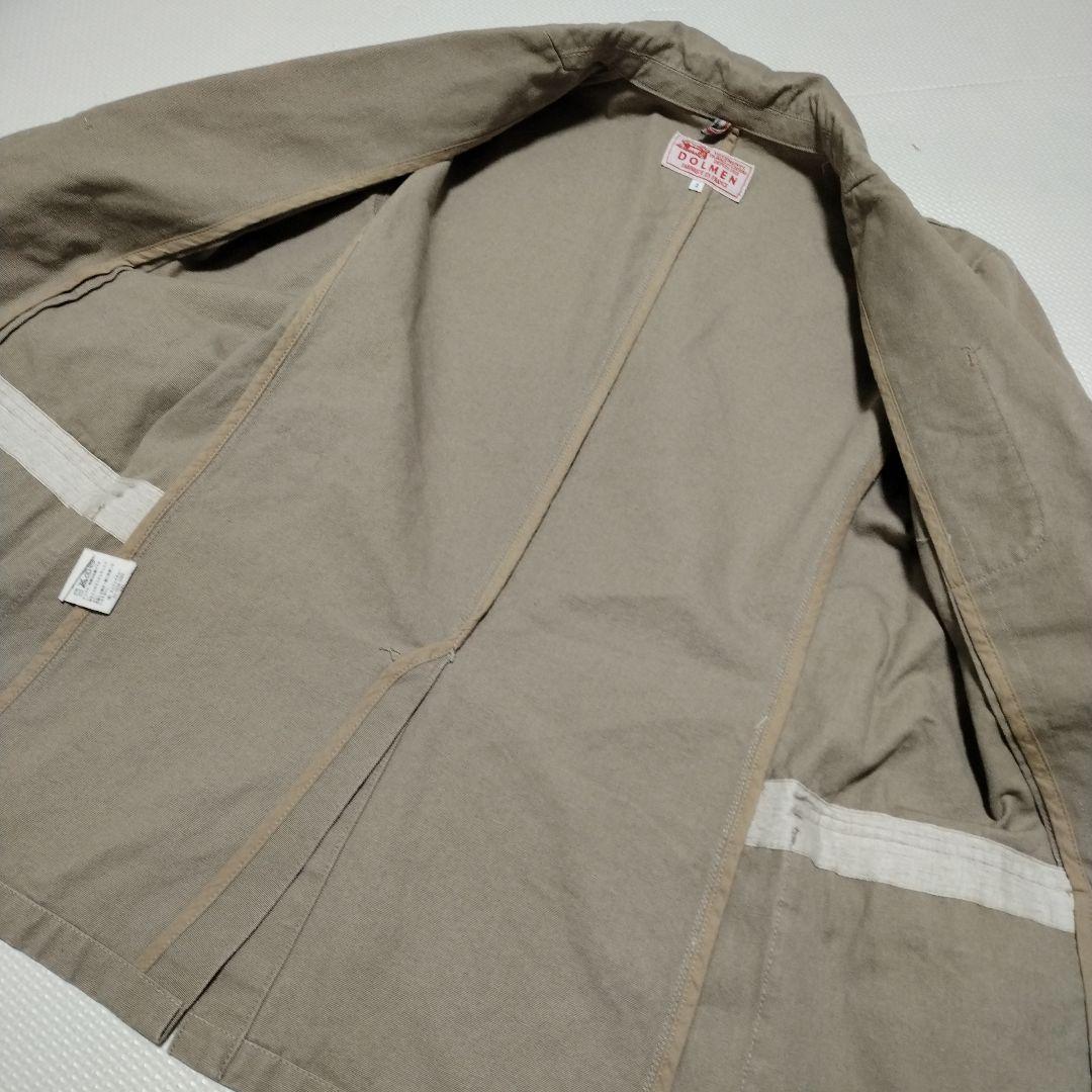 良品M☆DOLMENフランス製コットンテーラードジャケット
