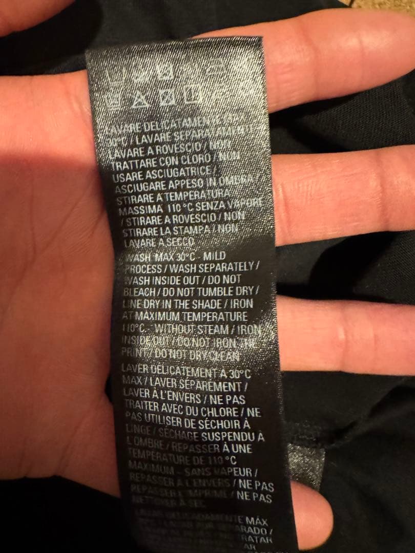 BALENCIAGA ダメージ加工 Tシャツ Sサイズ ブラック
