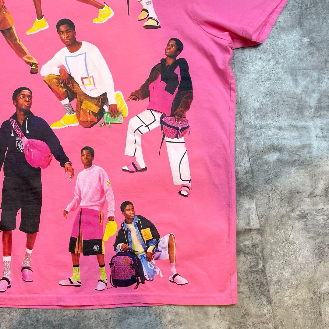 LOEWE ロエベ グラフィックプリント Tシャツ ピンク メンズ（ワンサイズ）