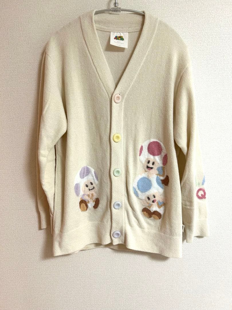 gelatopique/UNISEX キノピオジャガードカーディガン