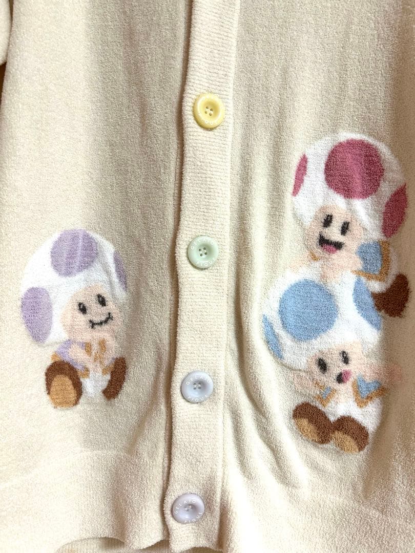 gelatopique/UNISEX キノピオジャガードカーディガン