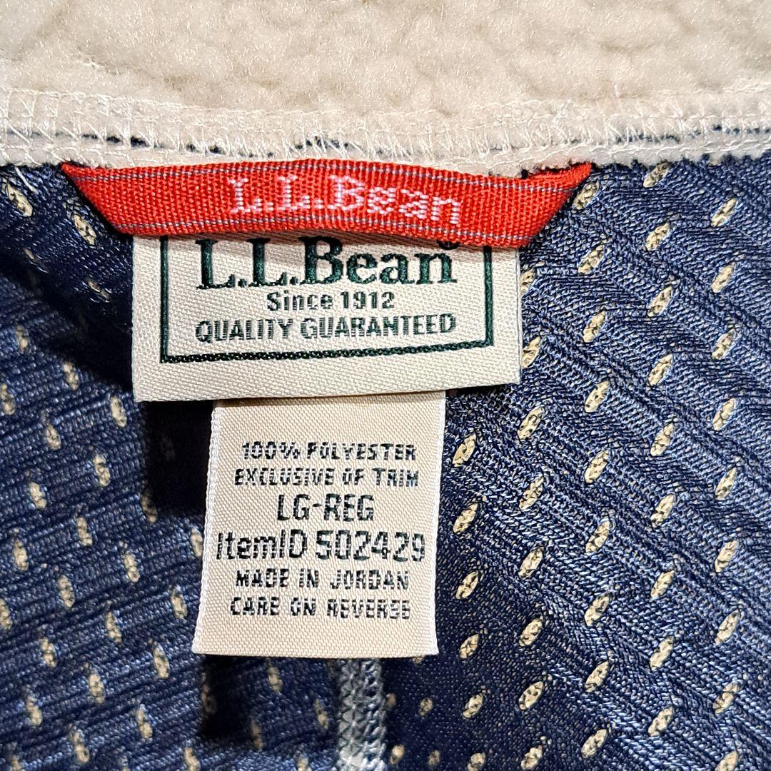 LLBean フリースベスト クリーム色