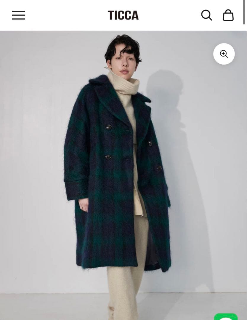 【美品】TICCA ヤクニットスヌード/TBEA-507 グレー