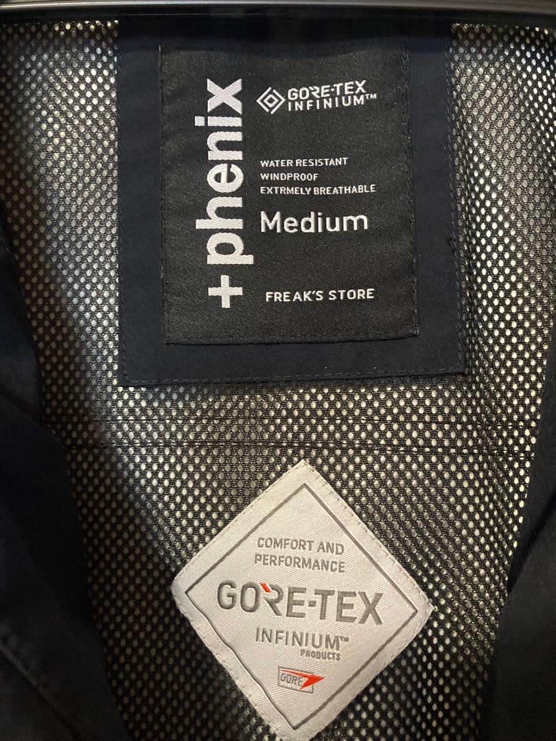 +phenix GORE-TEX INFINIUM ナイロン ベスト 黒 M