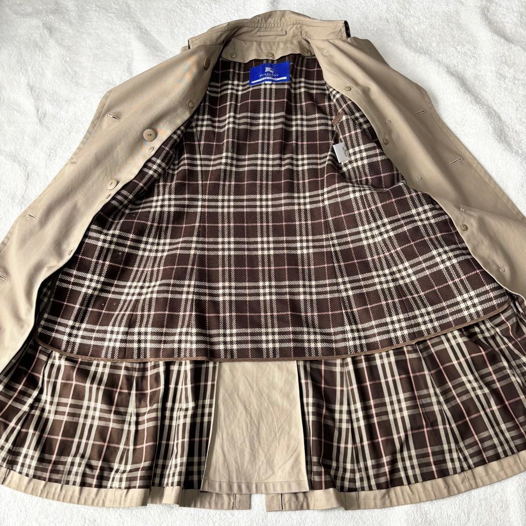 バーバリーブルーレーベル トレンチコート ライナー ノバチェック ベージュ M